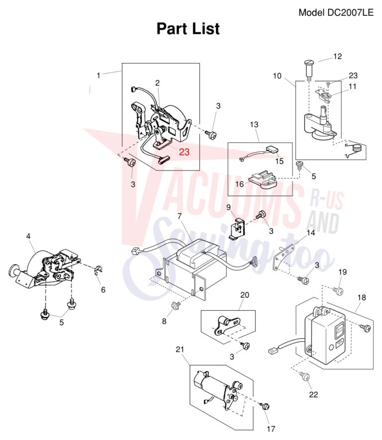 Janome DC2007LE schematic page 8 preview