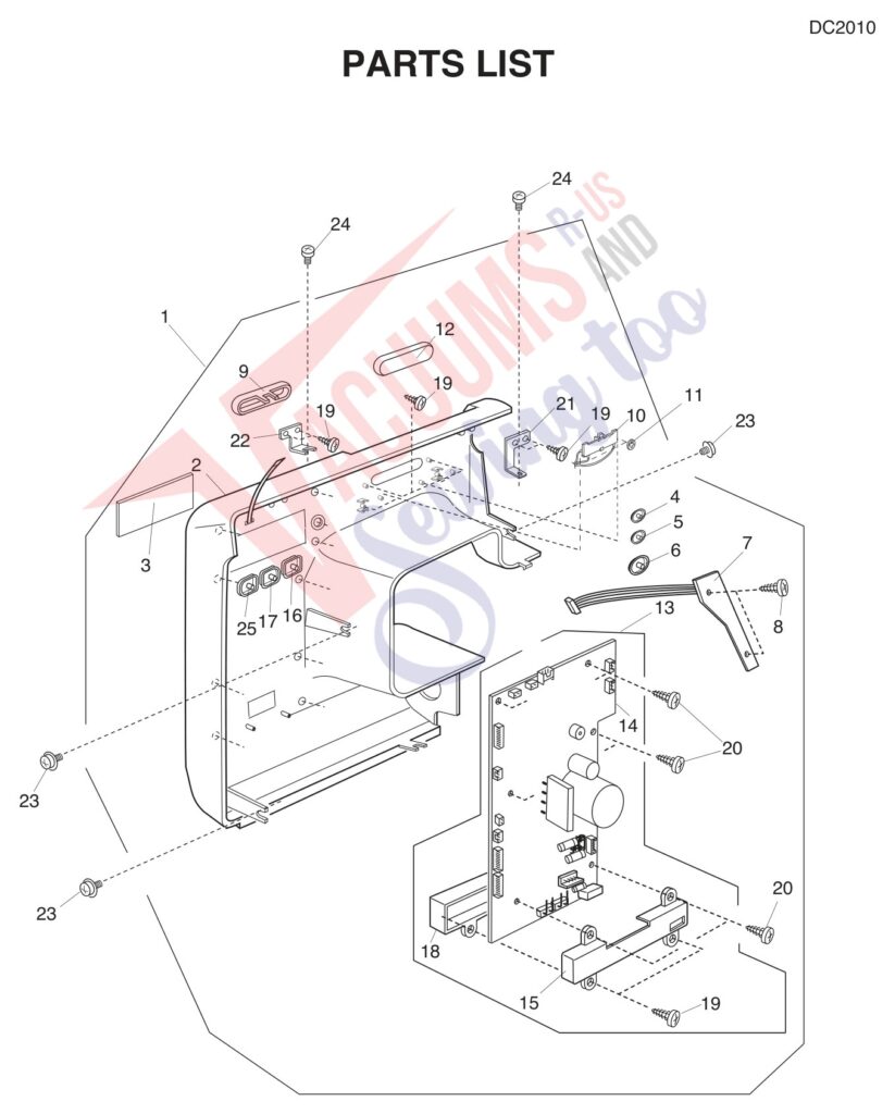 Janome DC2010 exploded schematic diagram (page 4)