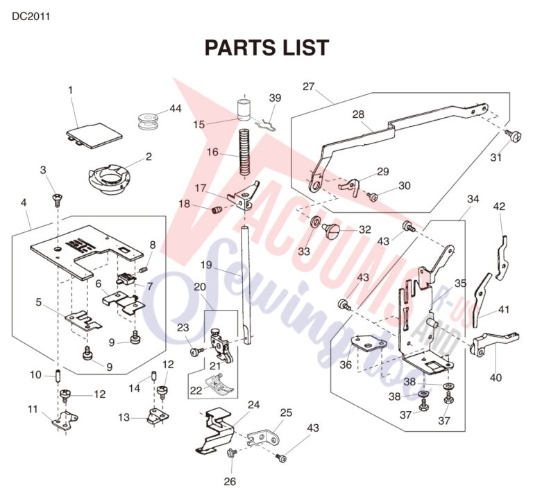 Janome DC2011 schematic page 6 preview