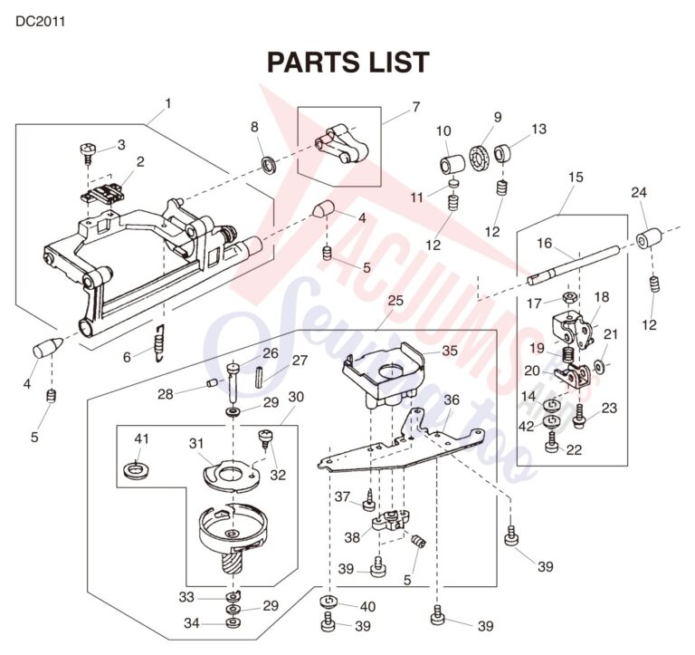 Janome DC2011 schematic page 7 preview