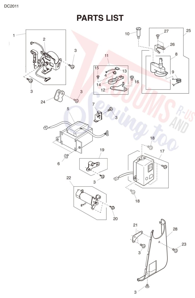 Janome DC2011 schematic page 8 preview
