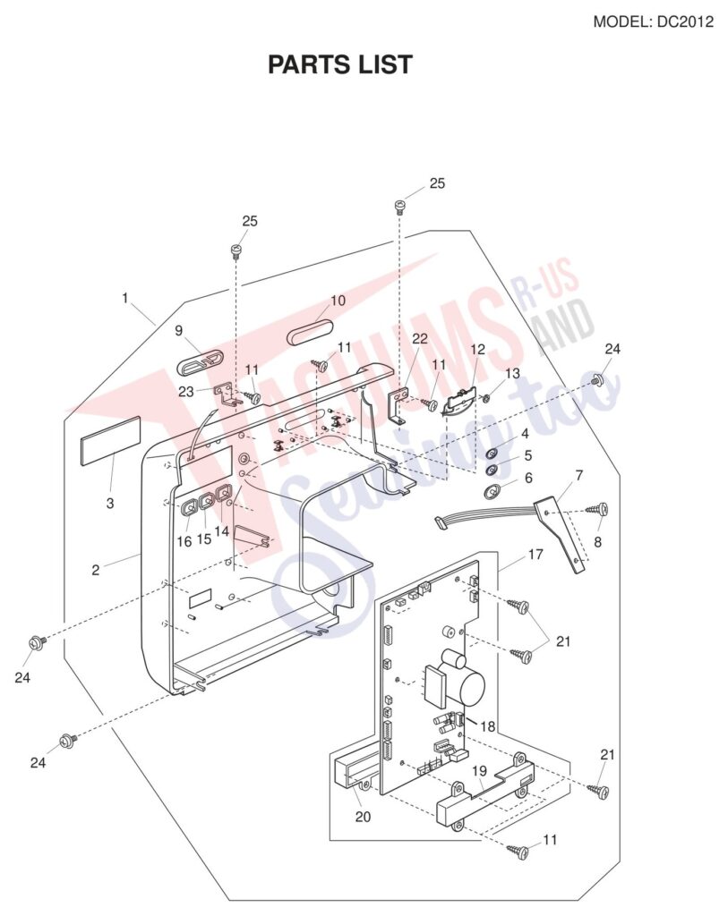 Janome DC2012 exploded schematic diagram (page 4)