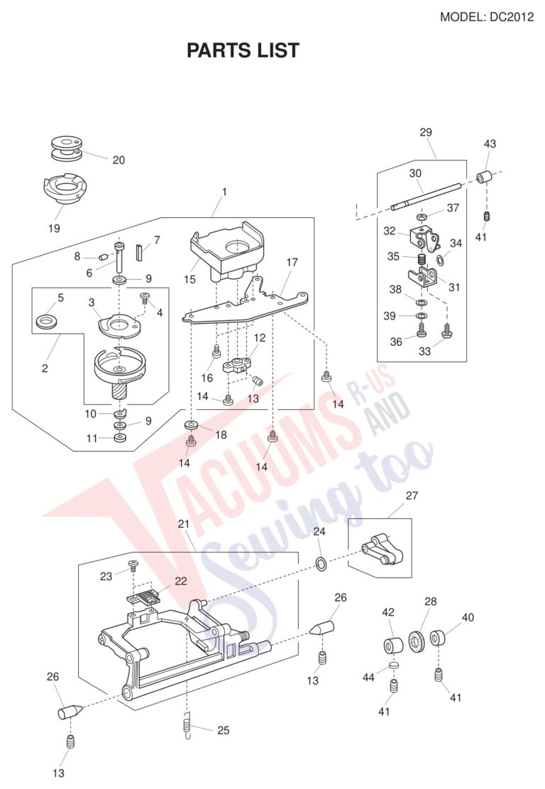 Janome DC2012 schematic page 7 preview