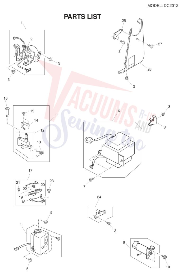Janome DC2012 schematic page 8 preview