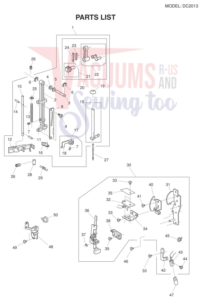 Janome DC2013 schematic page 2 preview