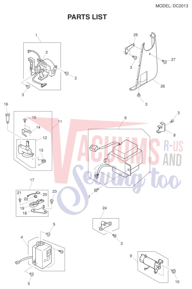 Janome DC2013 schematic page 8 preview