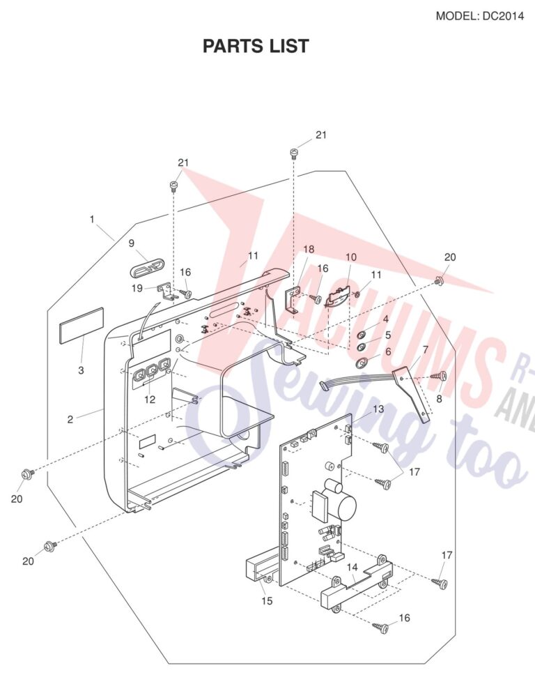 Janome DC2014 schematic page 4 preview
