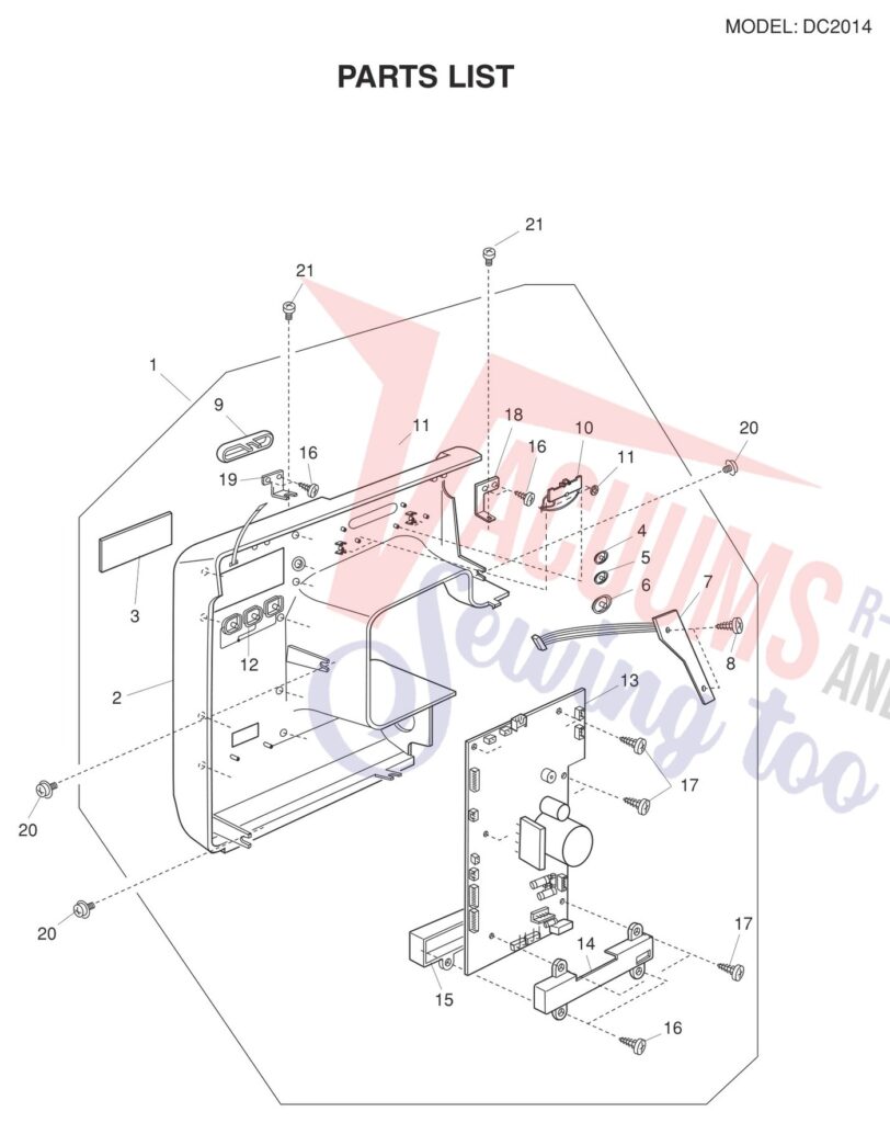 Janome DC2014 exploded schematic diagram (page 4)