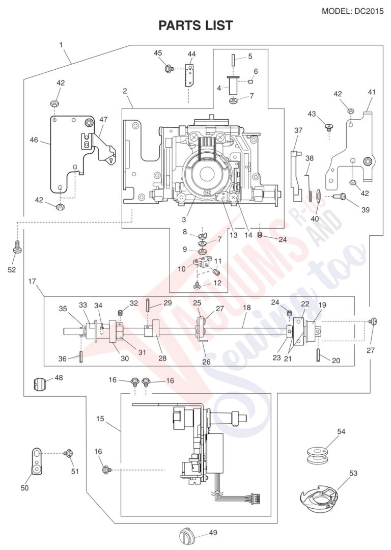 Janome DC2015 schematic page 3 preview