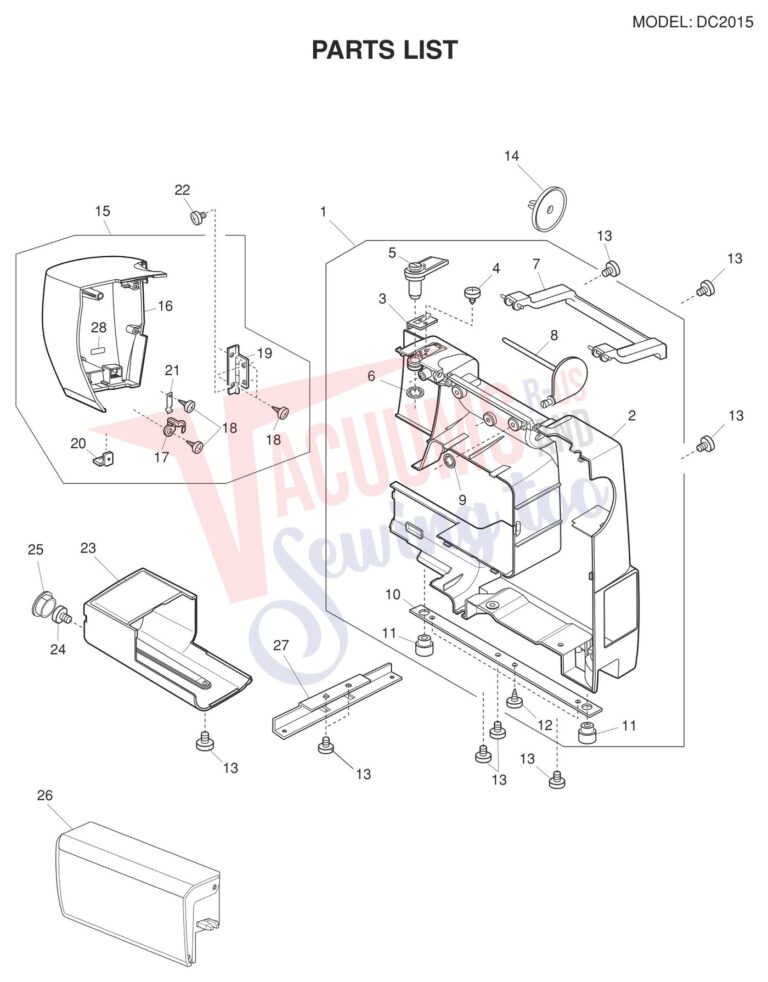 Janome DC2015 schematic page 5 preview