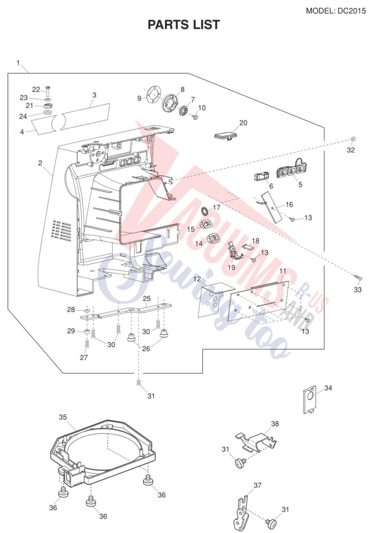 Janome DC2015 schematic page 6 preview
