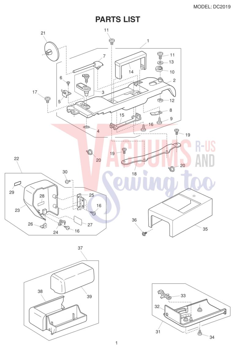 Janome DC2019 schematic page 1 preview