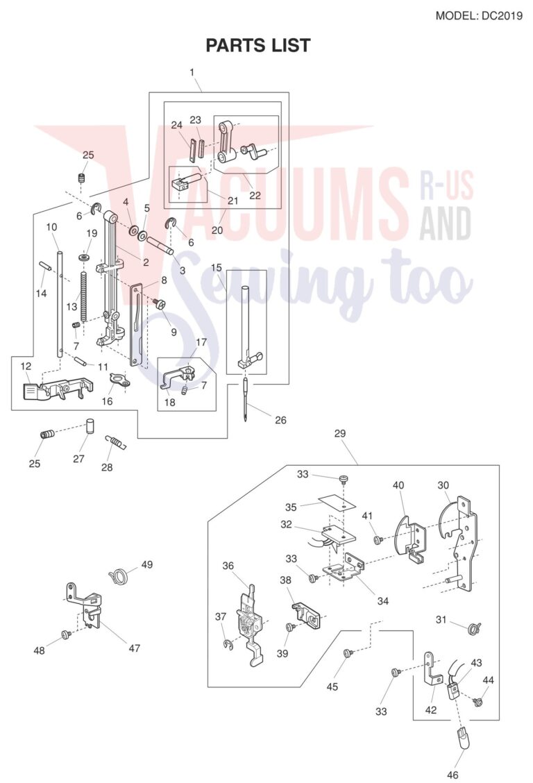 Janome DC2019 schematic page 2 preview