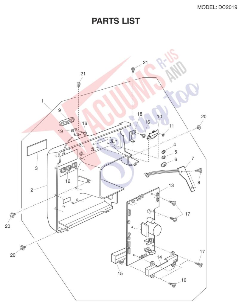 Janome DC2019 exploded schematic diagram (page 4)