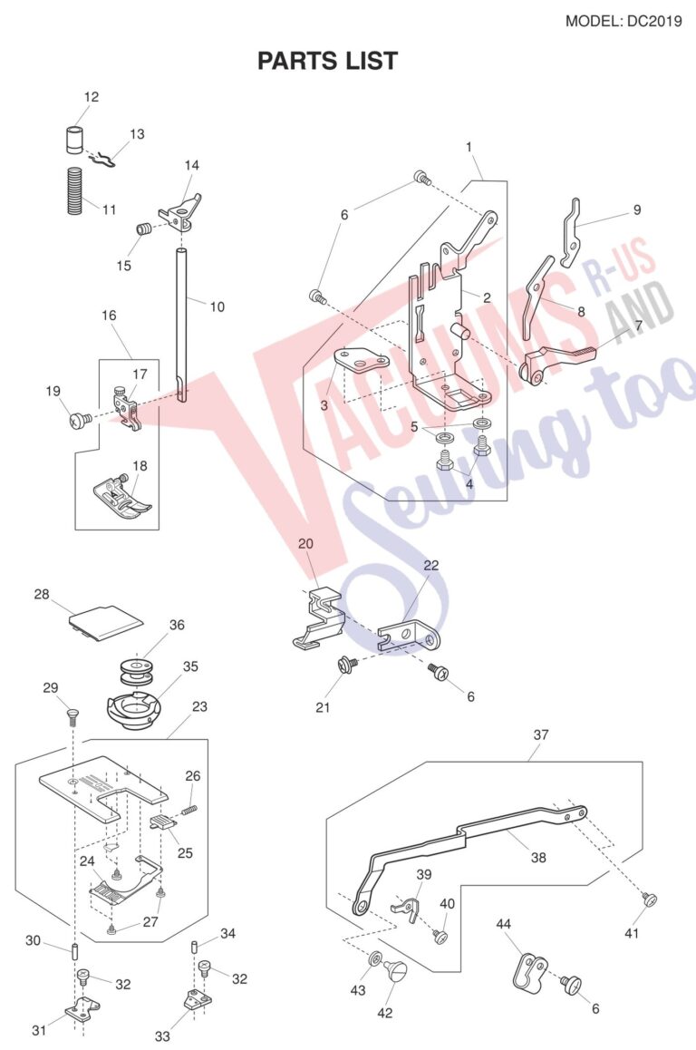 Janome DC2019 schematic page 6 preview