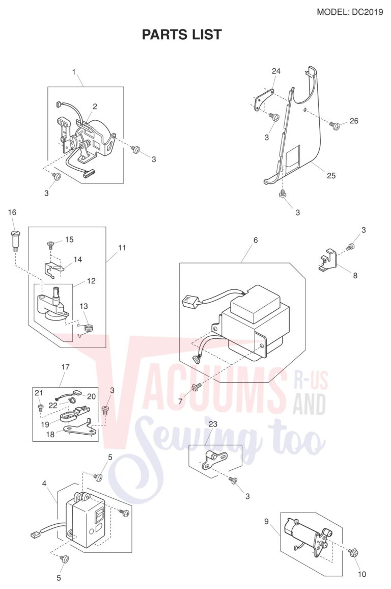 Janome DC2019 schematic page 8 preview