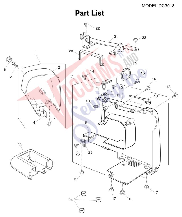 Janome DC3018 schematic page 1 preview