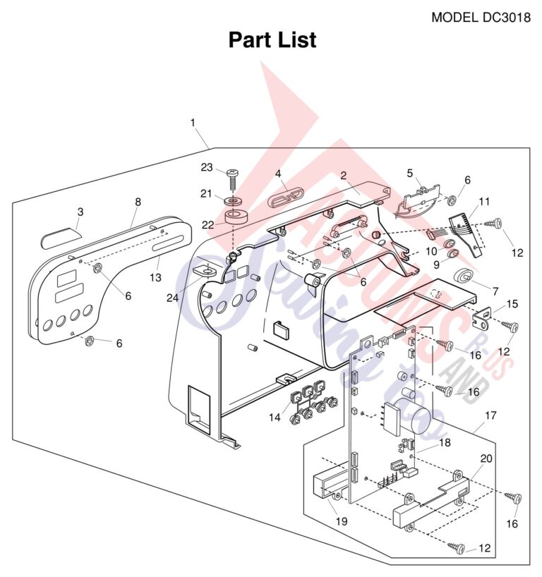 Janome DC3018 schematic page 6 preview