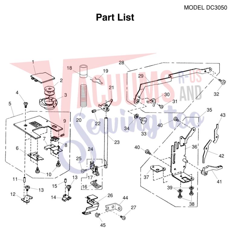 Janome DC3050 schematic page 3 preview