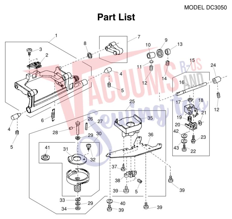 Janome DC3050 schematic page 7 preview