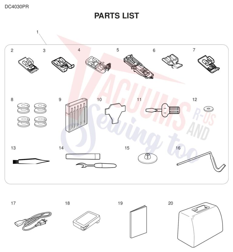 Janome DC4030 schematic page 2 preview