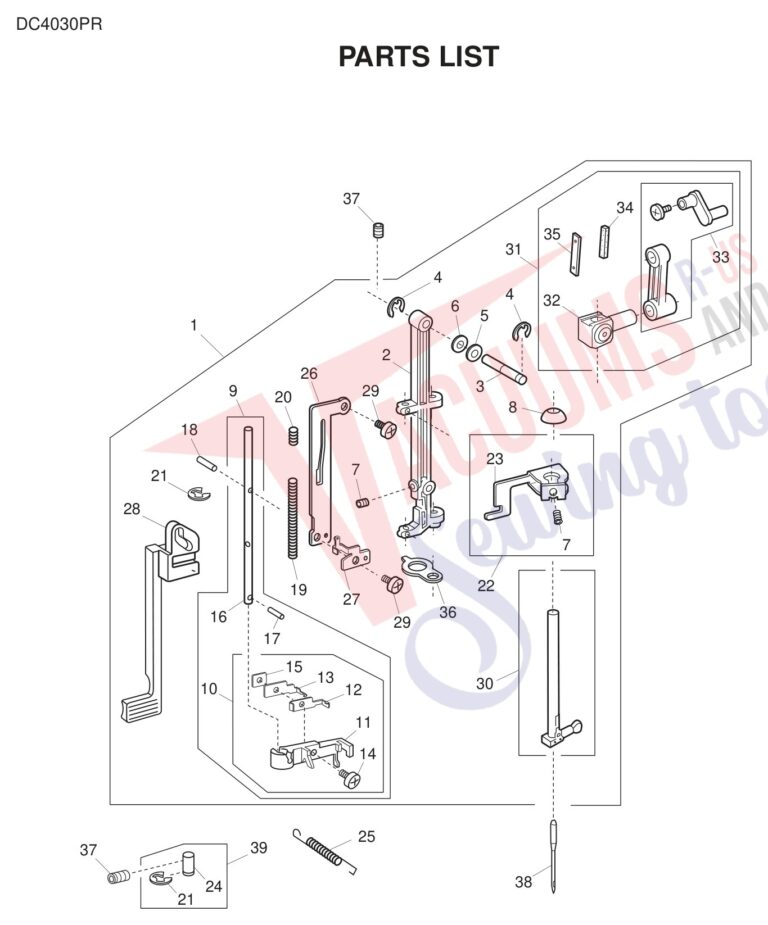 Janome DC4030 schematic page 4 preview