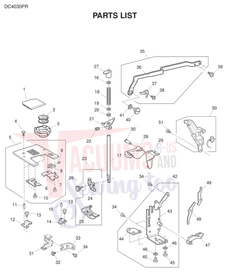 Janome DC4030 schematic page 5 preview