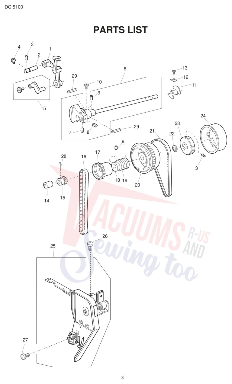 Janome DC5100 schematic page 3 preview