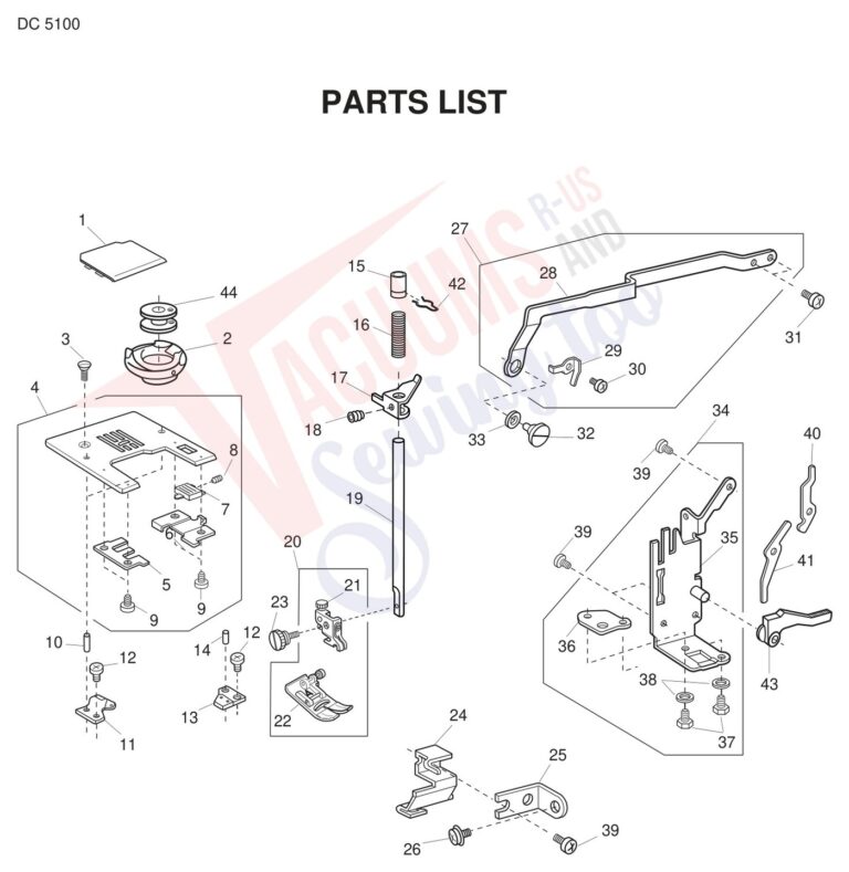 Janome DC5100 schematic page 6 preview