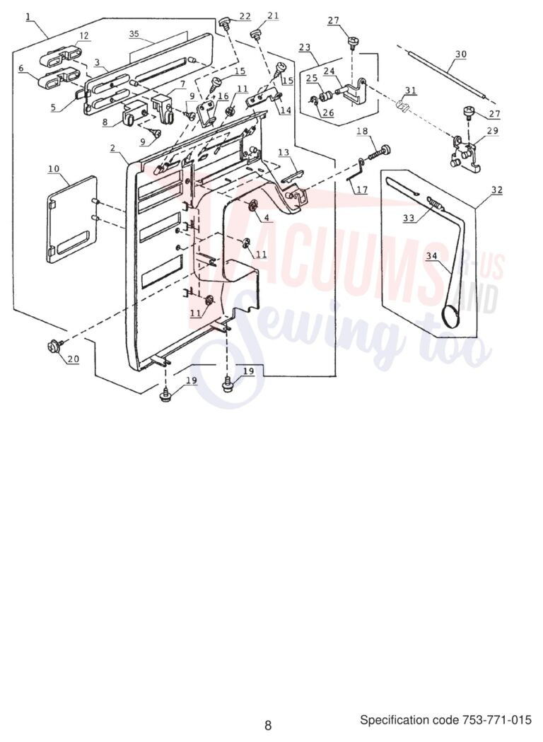 Janome DS3500 schematic page 9 preview