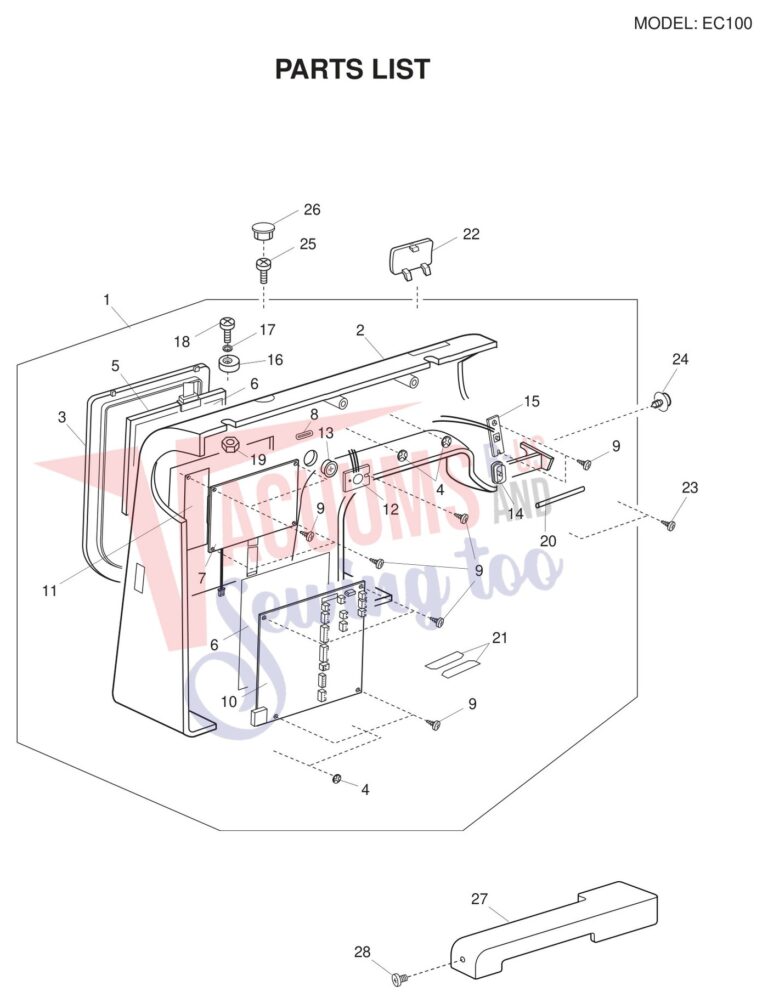 Necchi EC100 schematic page 6 preview