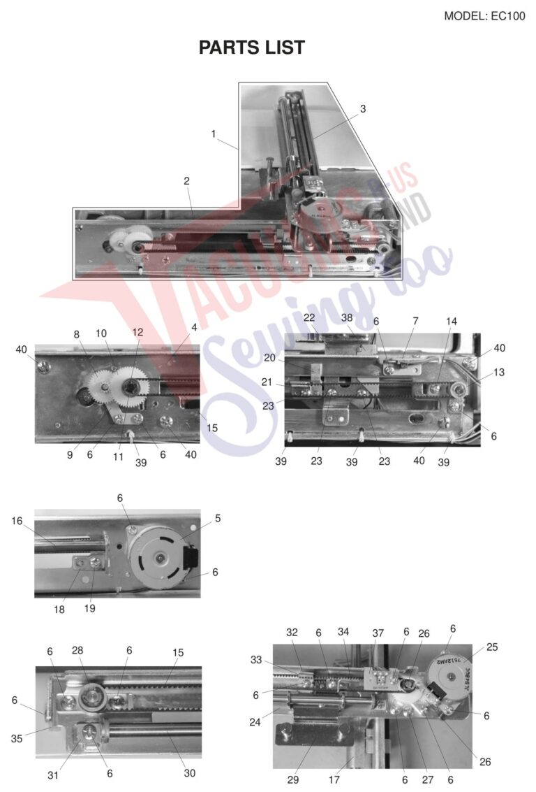 Necchi EC100 schematic page 8 preview