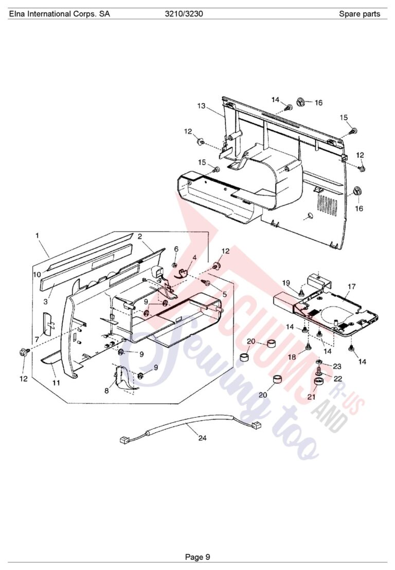 Elna EL3230 schematic page 11 preview