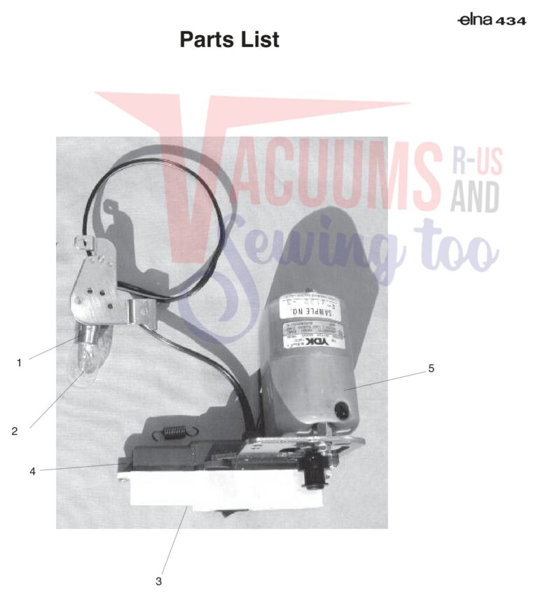 Elna EL434 schematic page 8 preview