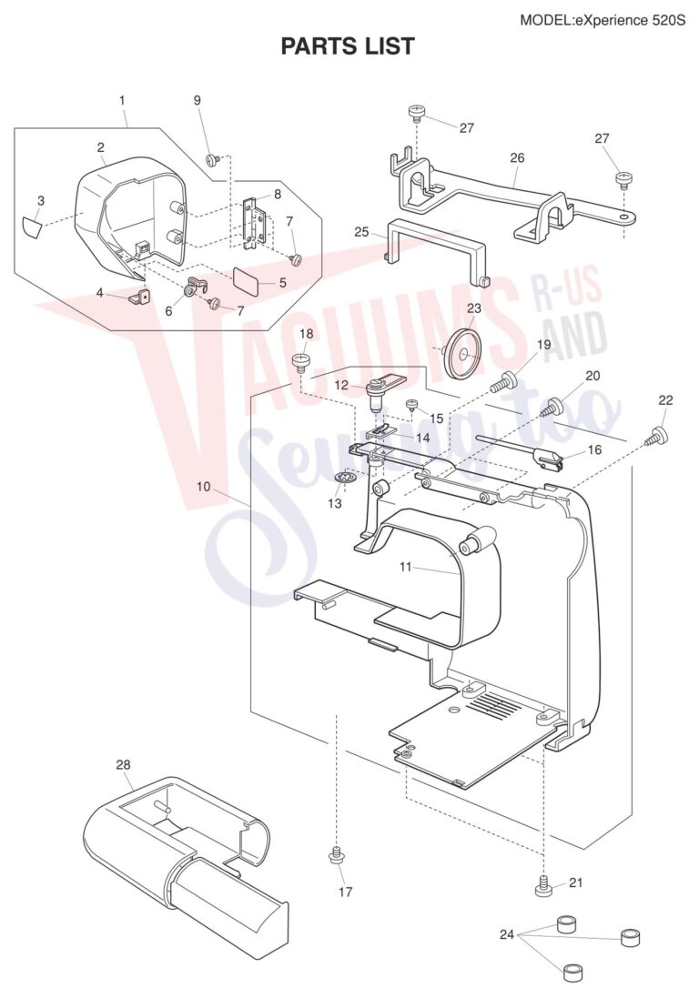 Elna EL520S schematic page 1 preview