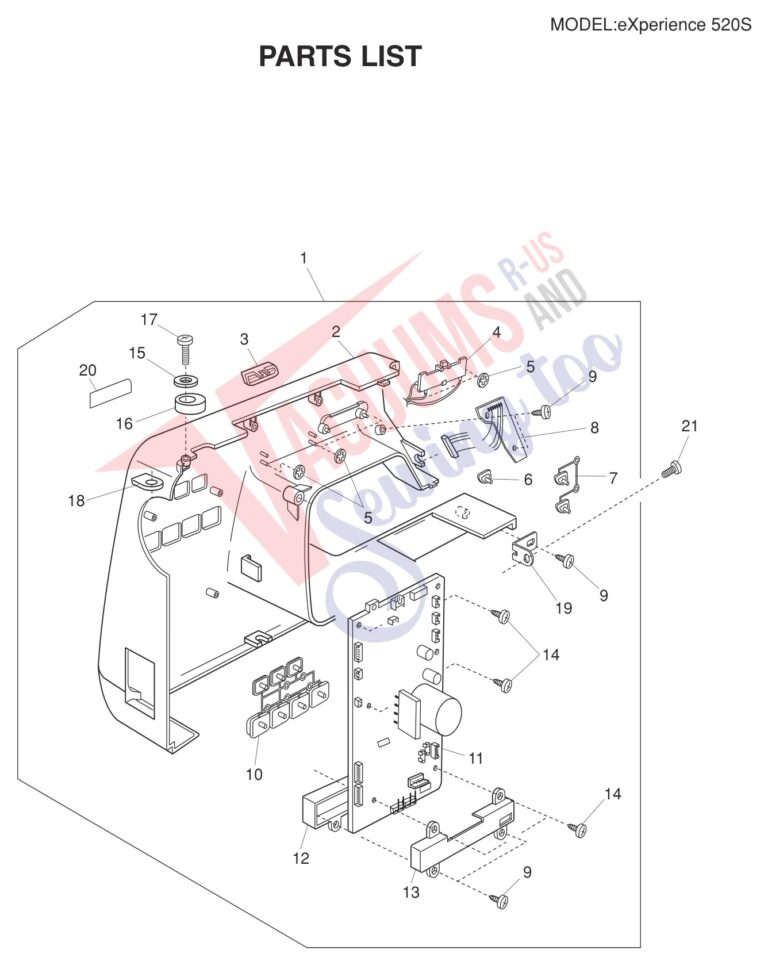 Elna EL520S schematic page 8 preview
