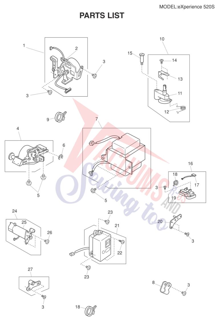 Elna EL520S schematic page 10 preview