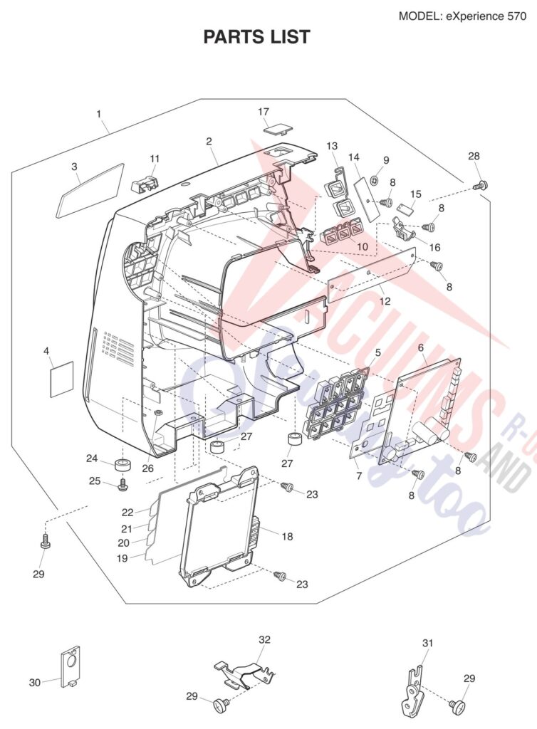 Elna EL570A exploded schematic diagram (page 6)