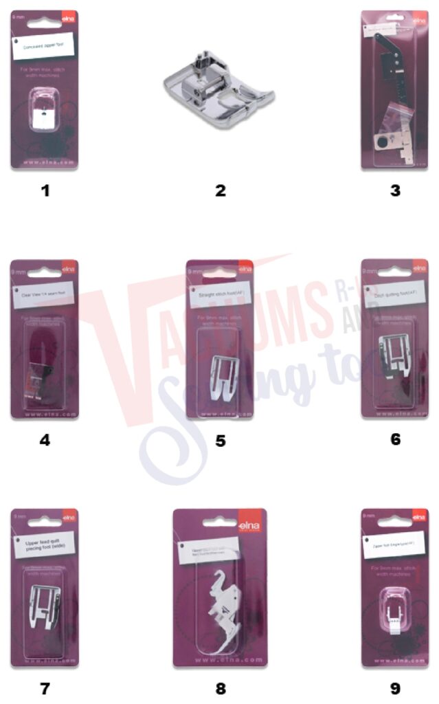 Elna EL720PRO exploded schematic diagram (page 9)