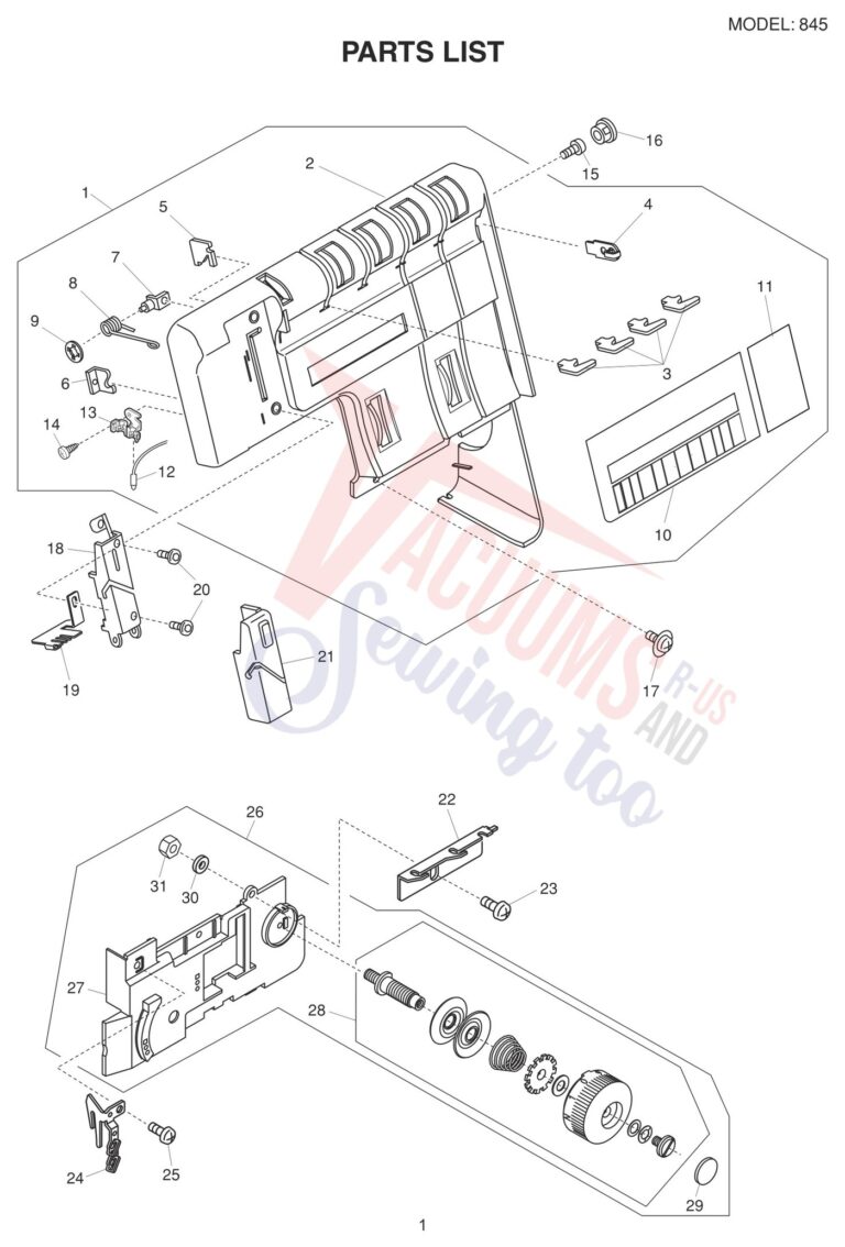 Elna EL745 V2 schematic page 1 preview