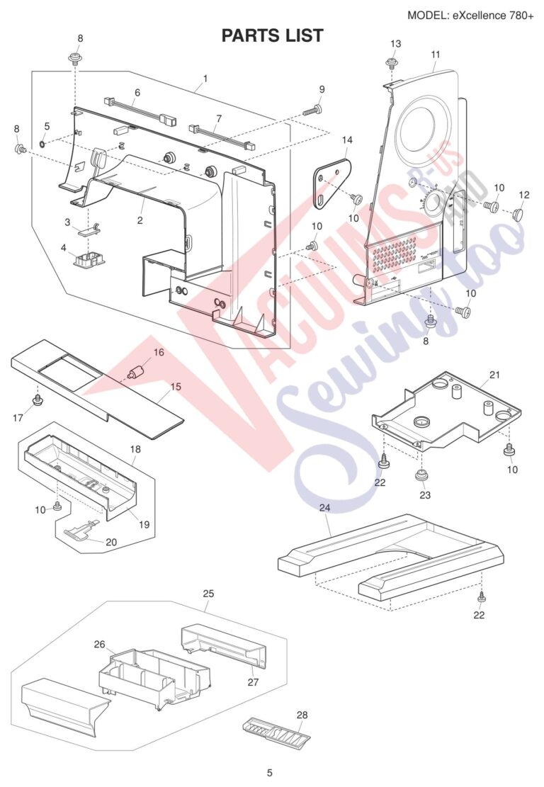 Elna EL780PLUS schematic page 16 preview