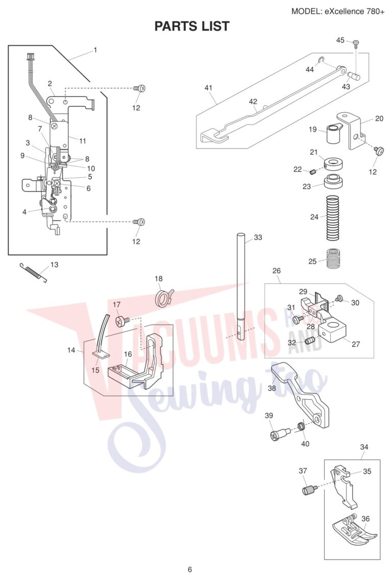 Elna EL780PLUS schematic page 17 preview