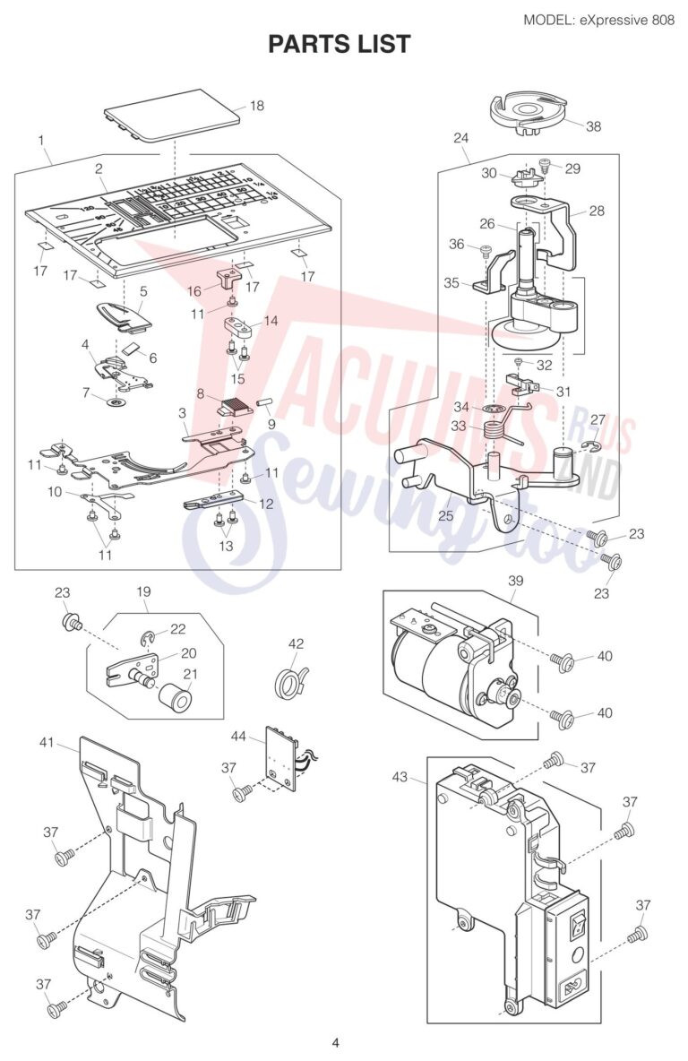 Elna EL808 schematic page 4 preview