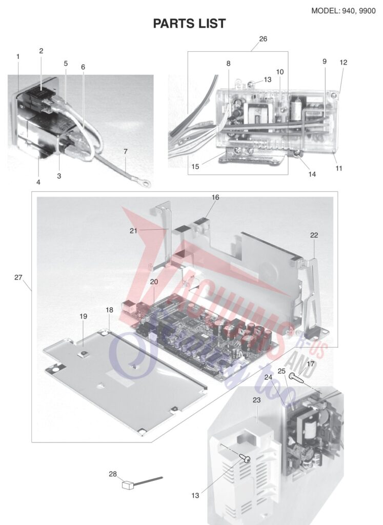 Elna EL940PRO exploded schematic diagram (page 8)