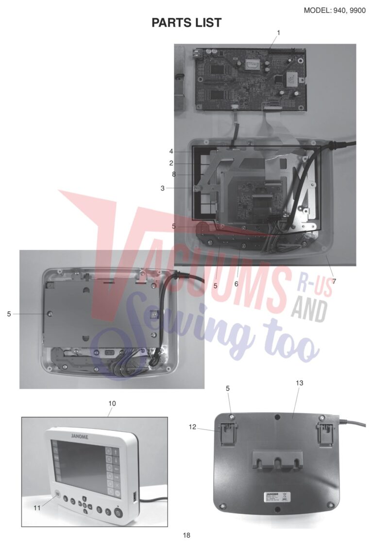 Elna EL940PRO schematic page 10 preview