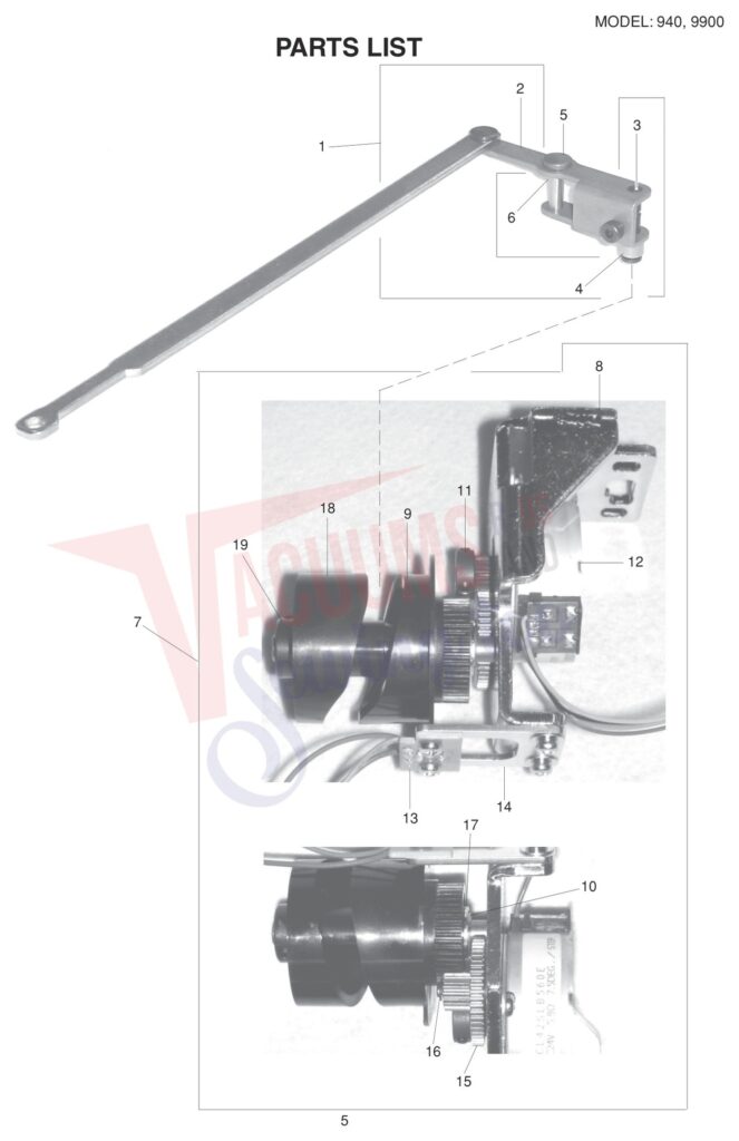 Elna EL940PRO exploded schematic diagram (page 18)
