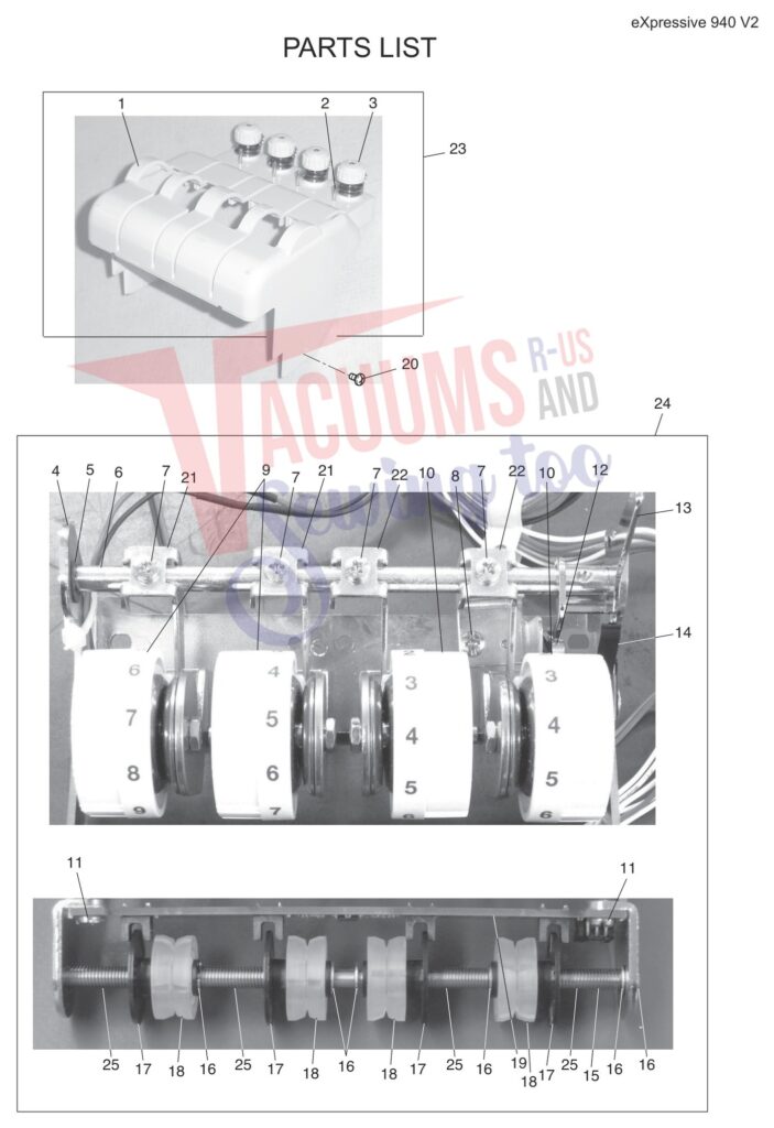 Elna EL940 V2 exploded schematic diagram (page 5)