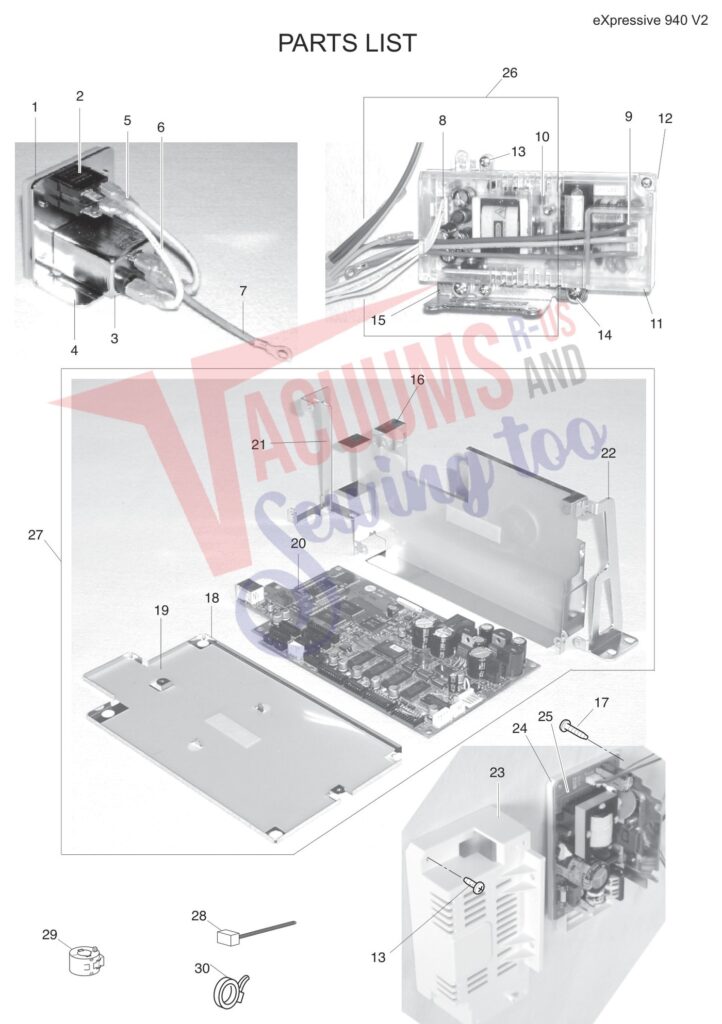 Elna EL940 V2 exploded schematic diagram (page 8)