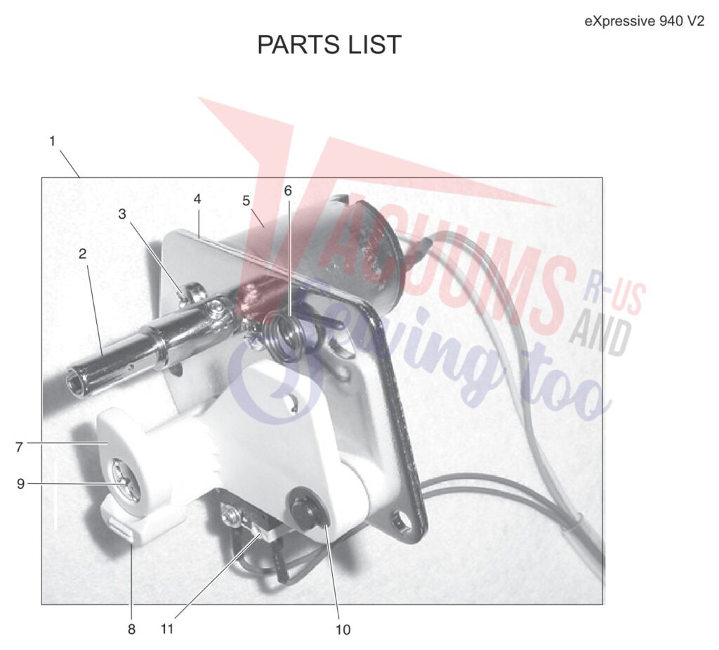 Elna EL940 V2 exploded schematic diagram (page 11)