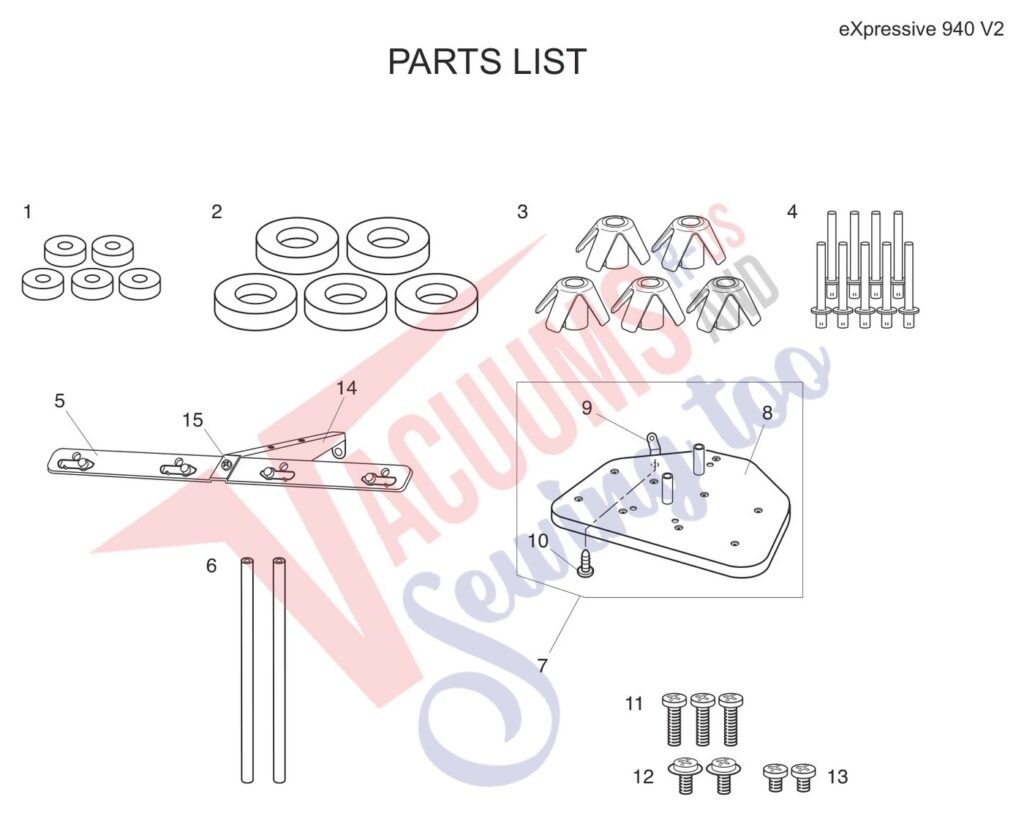 Elna EL940 V2 exploded schematic diagram (page 14)